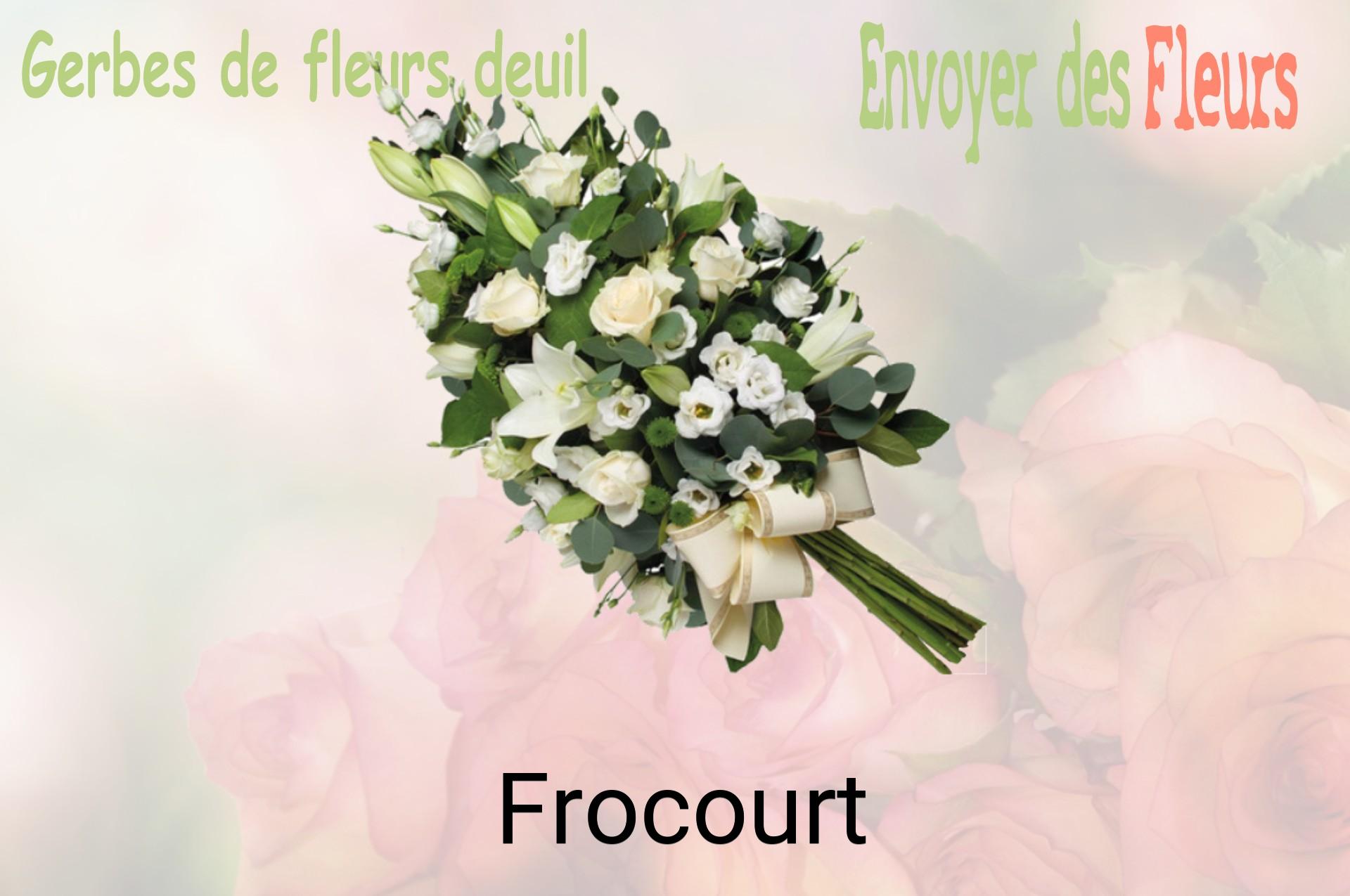 Gerbe de fleurs de deuil livrée à Frocourt